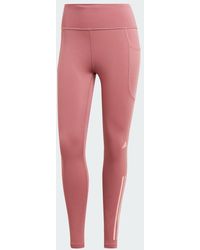 adidas - Dailyrun 3-Stripes 7/8 Leggings - Lyst