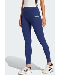 adidas Originals - Essentials Linear Cotton Leggings - Lyst