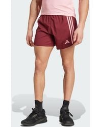 adidas - Own The Run 3-Stripes Shorts - Lyst