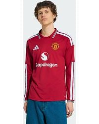 adidas - Manchester United 26/27 Home Jersey Long Sleeve - Lyst