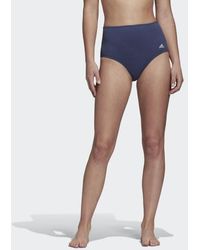 adidas High Waist Bikinihose - Blau