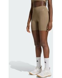 adidas - Optime Workout 3-Stripes Short Leggings - Lyst