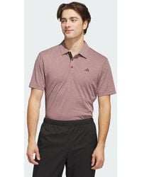 adidas - Drive Heather Golf Polo Shirt - Lyst