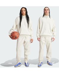 adidas - Basketball Fleece Joggers - Lyst