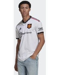 adidas - Maglia Away Authentic 22/23 Manchester United Fc - Lyst