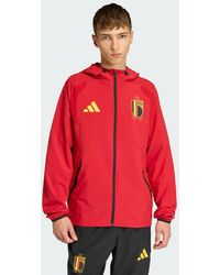 adidas Originals - Belgium Tiro Travel Full Zip Windbreaker - Lyst