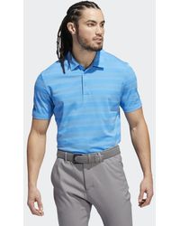adidas - Two-Color Striped Polo Shirt - Lyst