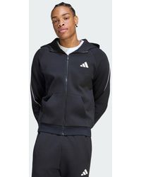 adidas - Stadium Small Logo Full-Zip Hoodie - Lyst