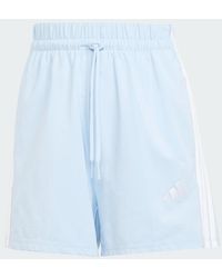 adidas - Essentials 3-Stripes Cotton Shorts - Lyst