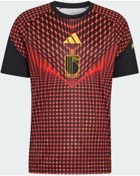 adidas - Belgium 2026 Pre-Match Short-Sleeve T-Shirt - Lyst