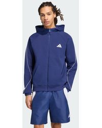 adidas - Stadium Small Logo Full-Zip Hoodie - Lyst