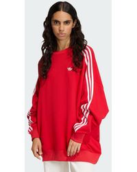 adidas - 3 Stripes Oversized Adilenium Crew Jumper - Lyst