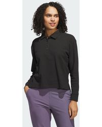 adidas - Beyond Long Sleeve Loose Polo Shirt - Lyst