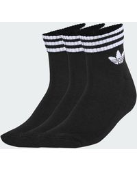 adidas - 3-Stripes Ankle Socks 3 Pairs - Lyst