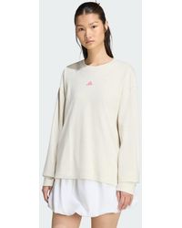 adidas - 3 Stripes Studio Boyfriend Long-Sleeve Top Long-Sleeve Top - Lyst