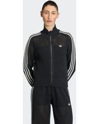 adidas Originals - Sweatshirt Adidas Knitted Crochet Firebird Track Top - Lyst