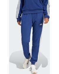 adidas - Pantalón Essentials French Terry Cuffed 3 Bandas - Lyst