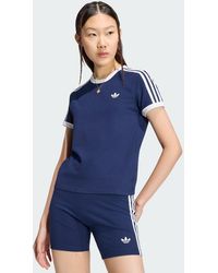 adidas - 3 Stripes Slim T-Shirt - Lyst