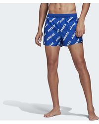 adidas Printed CLX Badeshorts - Blau