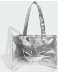 adidas - Shopper Metallic Pu Bag - Lyst