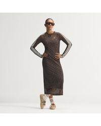 adidas - Snake Print Maxi Dress - Lyst