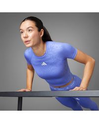 adidas - Techfit Printed T-Shirt - Lyst