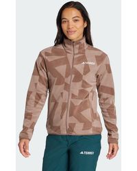 adidas - Terrex Multi Printed Full-Zip Fleece Jacket - Lyst