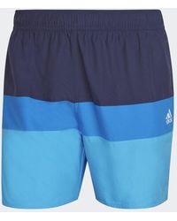 adidas - Short-length Colourblock Swim Shorts - Lyst