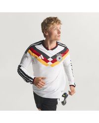 adidas - Germany 26 Home Authentic Long Sleeve Jersey - Lyst