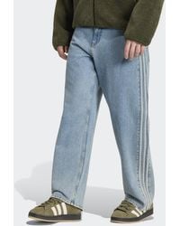 adidas - Firebird Adicolor Denim Jeans Mid-Rise Straight Leg - Lyst