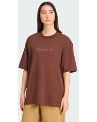adidas - Camiseta Essentials Linear Oversized - Lyst
