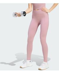 adidas - 3 Stripes Studio All Me X-Over Stash Pocket Leggings - Lyst