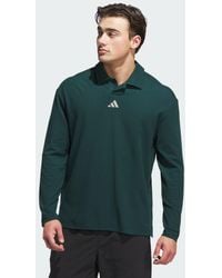 adidas - Beyond Long Sleeve Loose Fit Polo Shirt - Lyst
