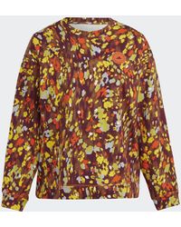 adidas - By Stella Mccartney Floral Print Sweatshirt - Plus Size - Lyst