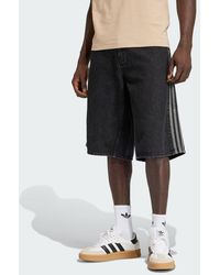 adidas - Firebird Adicolor Denim Jorts - Lyst