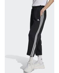 adidas - Pantaloni Essentials 3-Stripes Open Hem Fleece - Lyst