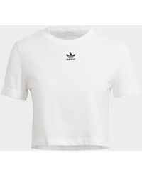 adidas Camiseta corta Adicolor Classics Roll-Up Sleeve - Blanco