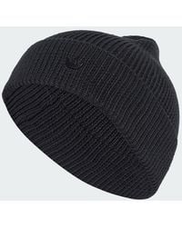 adidas - Everyday Icons Beanie With Tonal Metal Trefoil - Lyst