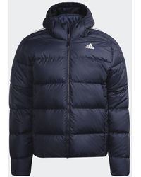 adidas - Essentials Midweight Down Hooded Jacket - Lyst