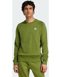 adidas Originals - Trefoil Essentials French Terry Crew Sweatshirt - Lyst