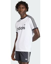 adidas - 3-Stripes Slim Ringer T-Shirt - Lyst