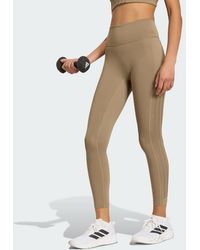 adidas - Optime Workout 3-Stripes 7/8 Leggings - Lyst