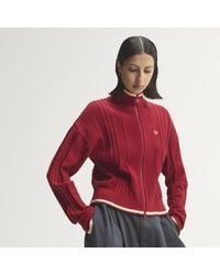 adidas - Cable Knit Firebird Track Top - Lyst