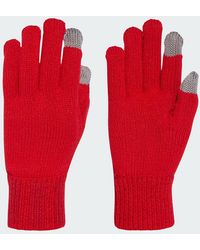 adidas - Logo Knit Gloves - Lyst