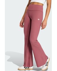 adidas - Essentials Rib Flared Leggings - Lyst