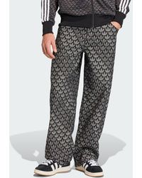 adidas - Denim Loose Monogram Pants - Lyst
