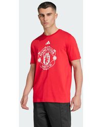 adidas - T-Shirt Dna Graphic Manchester United Fc - Lyst
