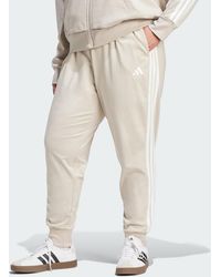 adidas - Essentials 3-Stripes Jogger Joggers (Plus Size) - Lyst