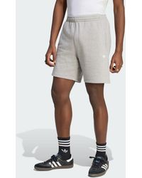 adidas - Trefoil Essentials Fleece Shorts - Lyst