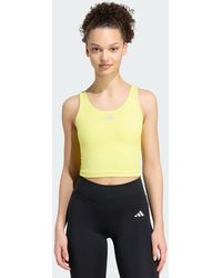 adidas - 3 Stripes Studio All Me Light Support Tank Top - Lyst
